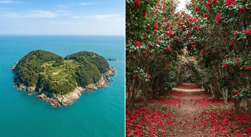 지심도 동백꽃 개화시기 총정리🌺 | 지심도 배편부터 여행 코스까지 완벽 가이드(26년 최신) 1 지심도 동백꽃 개화시기 총정리